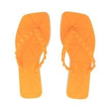 Chinelo Feminino Giulia Domna Bico Quadrado Laranja - 508.02