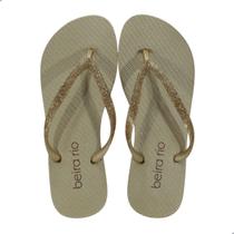 Chinelo Feminino Glitter Beira Rio 8449.602 Glitter Dourado