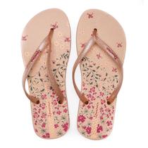 Chinelo Feminino Grendene Ipanema Oasis Perolado Bege