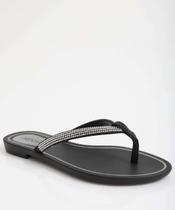 Chinelo Feminino Grendha Brilho Preto-06162 Chinelo Feminino Grendha Brilho Preto-06162