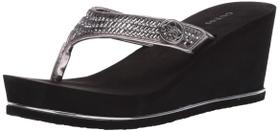 Chinelo feminino GUESS Sarraly Pewter 179 Tamanho 7 EUA