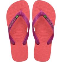 Chinelo Feminino Havaianas Brasil Logo 4110850 Coral