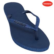 Chinelo Feminino Havaianas Com Gliter Slim Sparkle II