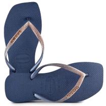 Chinelo Feminino Havaianas Glitter - Brilho SLIM SQUARE GLI