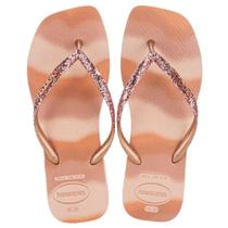 Chinelo Feminino Havaianas REF: SLIM SQUARE GLITTER PARTY