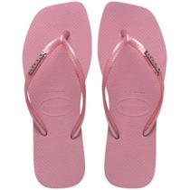 Chinelo Feminino Havaianas REF: SLIM SQUARE LOGO METALLIC
