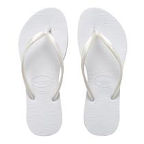 Chinelo Feminino Havaianas Slim Branco - 4000