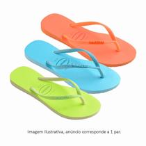 Chinelo Feminino Havaianas Slim Glitter Neon