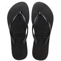 Chinelo Feminino Havaianas Slim Grade Preto - 4000 Chinelo Feminino Havaianas Slim Grade Preto - 4000