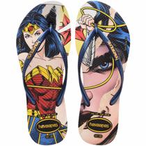 Chinelo Feminino Havaianas Slim Mulher Maravilha Wonder Women