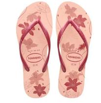 Chinelo Feminino Havaianas Slim Organic Floral Chinelo Feminino Havaianas Slim Organic Floral