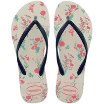 Chinelo feminino havaianas slim romance original alpargatas