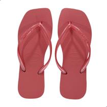 Chinelo Feminino Havaianas Slim Square Fc-Coral
