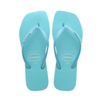 Chinelo Feminino Havaianas Slim Square Glitter Neon