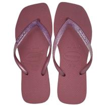 Chinelo Feminino Havaianas Slim Square GLT Chinelo Feminino Havaianas Slim Square GLT