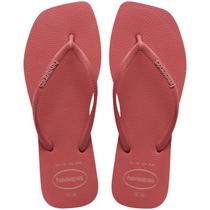 Chinelo Feminino Havaianas Slim Square Logo Popup