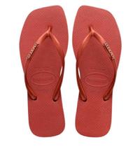 Chinelo Feminino Havaianas Slim Square Metallic II