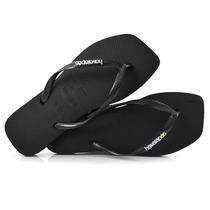 Chinelo Feminino Havaianas Slim Square Preto 4148257