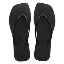 Chinelo Feminino Havaianas Slim Square Preto