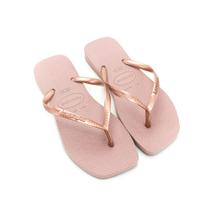 Chinelo Feminino Havaianas Slim Square - Rosa