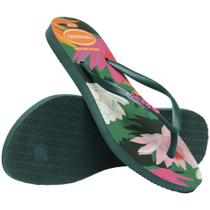 Chinelo Feminino Havaianas Slim Summer Bliss Chinelo Feminino Havaianas Slim Summer Bliss