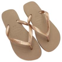 Chinelo Feminino Havaianas Top - Dourado