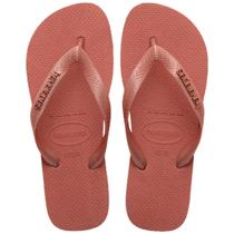 Chinelo Feminino Havaianas Top Logo Metalic 4127244 Rose Chinelo Feminino Havaianas Top Logo Metalic 4127244 Rose