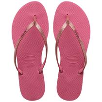 Chinelo Feminino Havaianas You Glitter Rosa - 4148 Chinelo Feminino Havaianas You Glitter Rosa - 4148