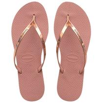 Chinelo feminino havaianas you metalic original alpargatas