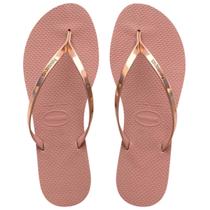 Chinelo feminino havaianas you metallic original alpargatas