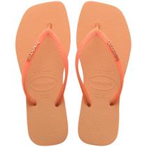 Chinelo feminino havainas slim square sparkle original com glitter nome metalizado Chinelo feminino havainas slim square sparkle original com glitter nome metalizado