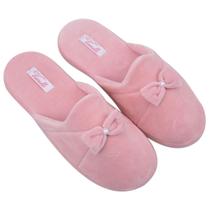 Chinelo Feminino Inverno em Plush JL Clássico Quentinho e Confortável Vairelli