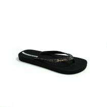 Chinelo Feminino Ipanema 27363 - PRETO / GLITTER / PRATA - 36