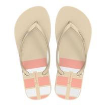 Chinelo Feminino Ipanema Day Listras - Bege/Rosa