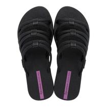 Chinelo Feminino Ipanema Diversa Slide - Preto/Lilás