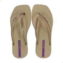 Chinelo Feminino Ipanema Edge Maxi Glow Palha Chinelo Feminino Ipanema Edge Maxi Glow Palha