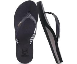 Chinelo Feminino KuaiLu com Suporte para Arco Preto 39
