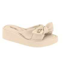 Chinelo Feminino Laço Ultraconforto Modare 7226102 Cor:CremeTamanho:40