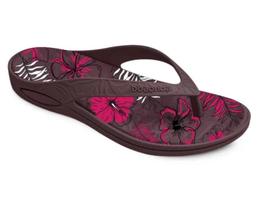 Chinelo Feminino Lilly Aloha Floral BoaOnda Palmilha Removível