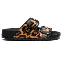 Chinelo Feminino Lovin Flat Preto Animal Print Petite Jolie PJ7289 Chinelo Feminino Lovin Flat Preto Animal Print Petite Jolie PJ7289