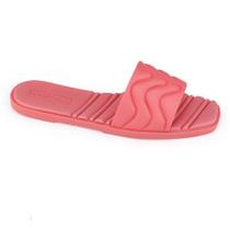 Chinelo feminino Moleca 5471.206 slip on camurça ondas