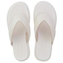 Chinelo Feminino Moleca Plataforma Branco Off - 5489 Chinelo Feminino Moleca Plataforma Branco Off - 5489