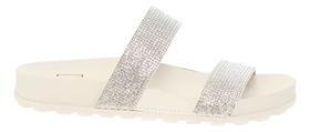Chinelo Feminino Moleca Slide Cristais Strass 5436.424