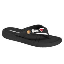 Chinelo Feminino Moleca Super Leve Com Aplicações 5548-101