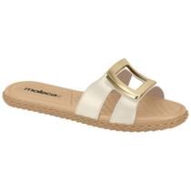Chinelo Feminino Napa Branco Off Moleca 5452.258