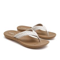 Chinelo feminino OKABASHI Baha, caramelo e baunilha, tamanho L