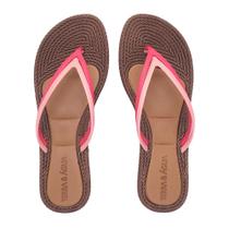 Chinelo Feminino Ortopédico Duas Tiras Finas Terra e Água Antiderrapante