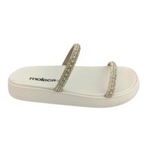 Chinelo Feminino Papete Moleca 5469.118 Off White Chinelo Feminino Papete Moleca 5469.118 Off White