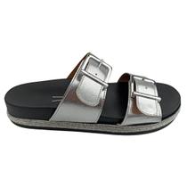 Chinelo Feminino Papete Vizzano 24269982 Preto/Prata