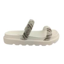 Chinelo Feminino Papete Vizzano 6459.110 Strass Off White
